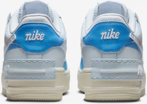 Кроссовки женские Nike AIR FORCE 1 SHADOW голубо-кремовые DZ1847-400