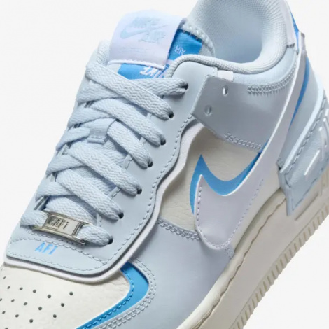 Кроссовки женские Nike AIR FORCE 1 SHADOW голубо-кремовые DZ1847-400