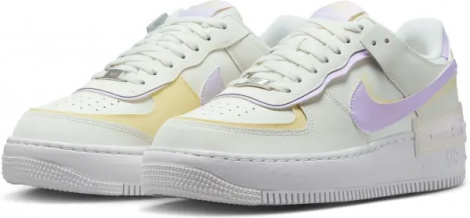 Кроссовки женские Nike AIR FORCE 1 SHADOW кремово-желто-сиреневые DZ1847-113