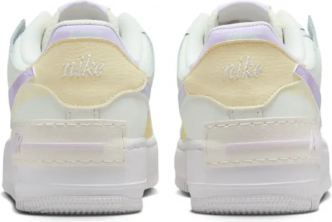 Кроссовки женские Nike AIR FORCE 1 SHADOW кремово-желто-сиреневые DZ1847-113