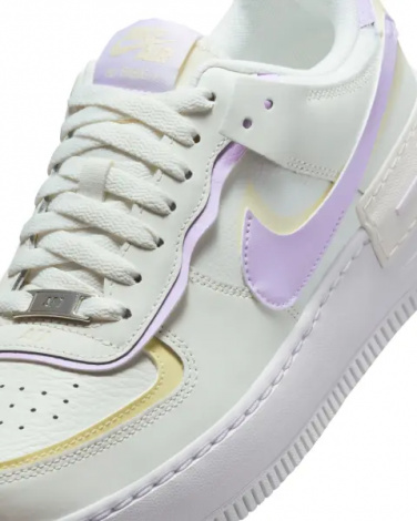 Кроссовки женские Nike AIR FORCE 1 SHADOW кремово-желто-сиреневые DZ1847-113