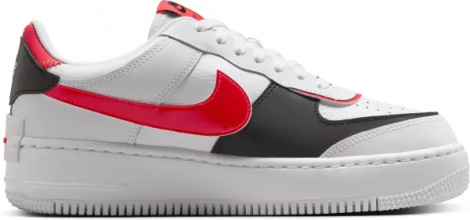 Кросівки жіночі Nike AIR FORCE 1 SHADOW біло-червоно-чорні DZ1847-112