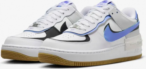 Кросівки жіночі Nike AIR FORCE 1 SHADOW біло-фіолетово-чорні DZ1847-109