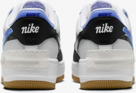 Кросівки жіночі Nike AIR FORCE 1 SHADOW біло-фіолетово-чорні DZ1847-109