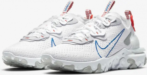 Кроссовки Nike REACT VISION бело-красно-синие DJ4597-100