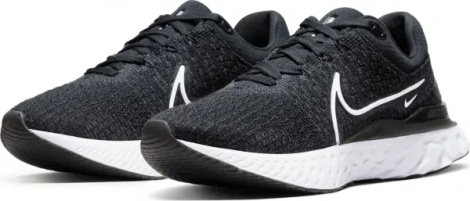 Кроссовки беговые женские Nike REACT INFINITY 3 черно-белые DD3024-001
