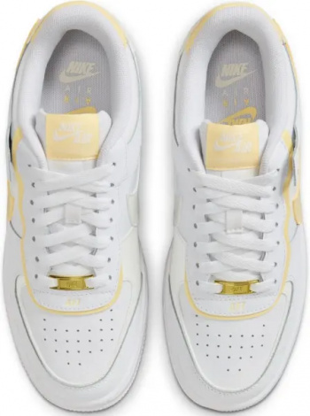 Кроссовки женские Nike AIR FORCE 1 SHADOW бело-желтые CI0919-122