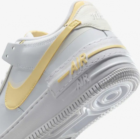 Кроссовки женские Nike AIR FORCE 1 SHADOW бело-желтые CI0919-122
