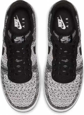 Кросівки Nike AIR FORCE 1 FLYKNIT 2.0 чорно-білий меланж AV3042-001