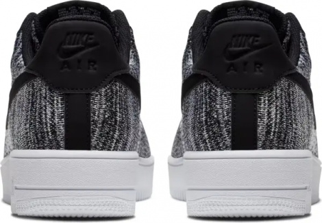 Кросівки Nike AIR FORCE 1 FLYKNIT 2.0 чорно-білий меланж AV3042-001