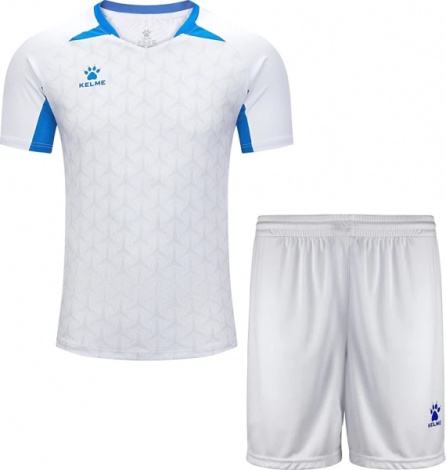 Комплект футбольной формы Kelme VICTORY бело-синий 8351ZB1196.9104_7351ZB1255.9104