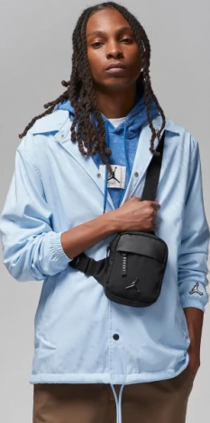 Сумка через плечо Nike JORDAN AIRBORNE HIP BAG черная 7A0747-023