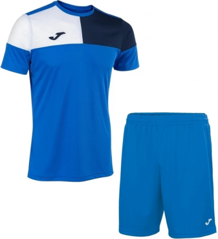 Комплект футбольної форми Joma CREW V синьо-темно-синьо-білий 103084.703_100053.700