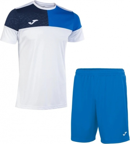 Комплект футбольной формы Joma CREW V бело-сине-темно-синий 103084.207_100053.700