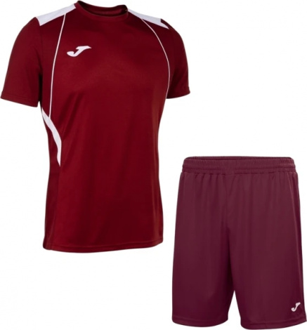 Комплект футбольной формы Joma CHAMPION VII бордово-белый 103081.672_100053.650
