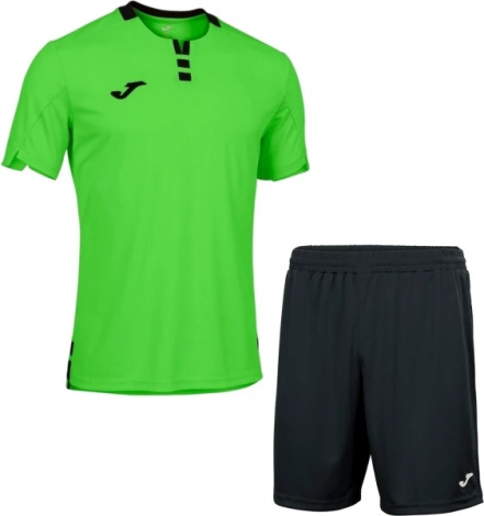 Комплект футбольної форми Joma GOLD IV салатово-чорний 102766.021_100053.100