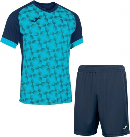 Комплект футбольної форми Joma SUPERNOVA III темно-синьо-бірюзовий 102263.342_100053.331