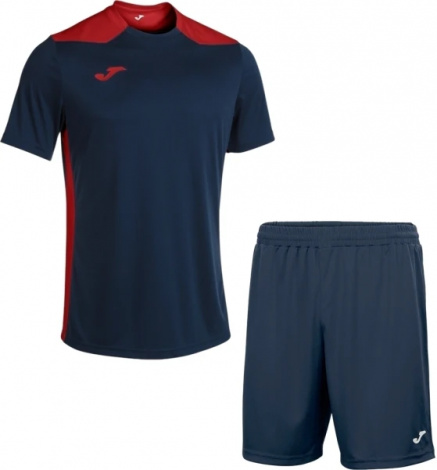 Комплект футбольної форми Joma CHAMPION VI темно-синьо-червоний 101822.336_100053.331