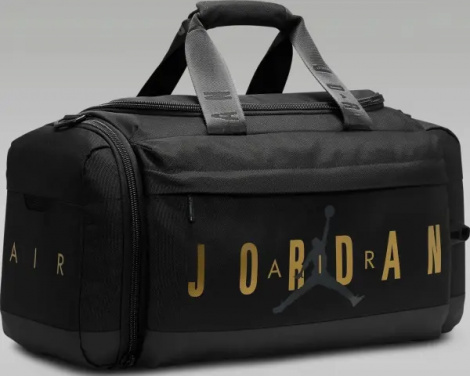 Сумка спортивна Nike JORDAN VELOCITY DUFFLE BAG (46L) чорно-золота SM0920-K5X