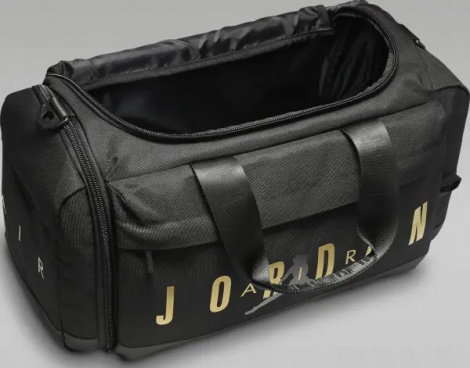 Сумка спортивна Nike JORDAN VELOCITY DUFFLE BAG (46L) чорно-золота SM0920-K5X