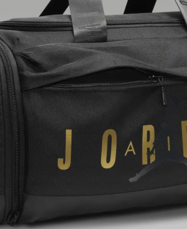 Сумка спортивна Nike JORDAN VELOCITY DUFFLE BAG (46L) чорно-золота SM0920-K5X