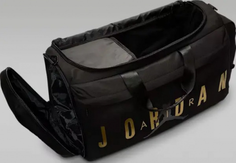 Сумка спортивна Nike JORDAN VELOCITY DUFFLE BAG (81L) чорно-золота LM0920-K5X