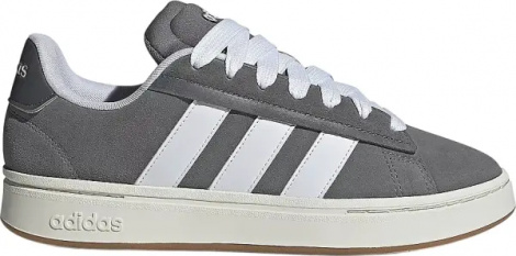 Кеды детские Adidas GRAND COURT ALPHA серо-белые JR0542