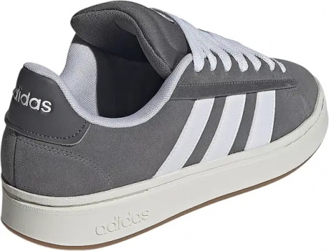 Кеды детские Adidas GRAND COURT ALPHA серо-белые JR0542
