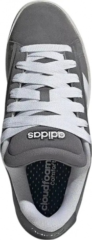 Кеды детские Adidas GRAND COURT ALPHA серо-белые JR0542
