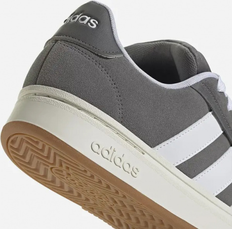 Кеды детские Adidas GRAND COURT ALPHA серо-белые JR0542