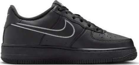 Кросівки підліткові Nike AIR FORCE 1 (GS) чорно-сірі IF6158-010