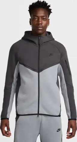 Толстовка Nike TECH FULL-ZIP WINDRUNNER HOODIE темно-сіро-сіра HV0949-061