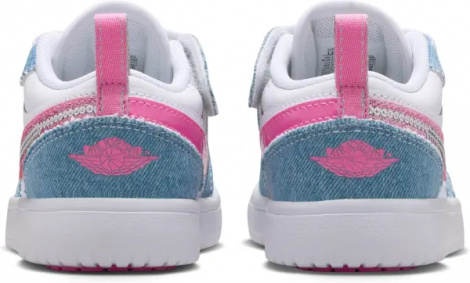 Кросівки дитячі Nike AIR JORDAN 1 LOW ALT SE (PS) блакитно-біло-рожеві HQ2003-400