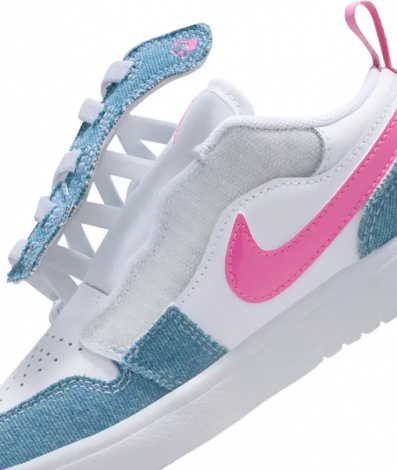 Кросівки дитячі Nike AIR JORDAN 1 LOW ALT SE (PS) блакитно-біло-рожеві HQ2003-400