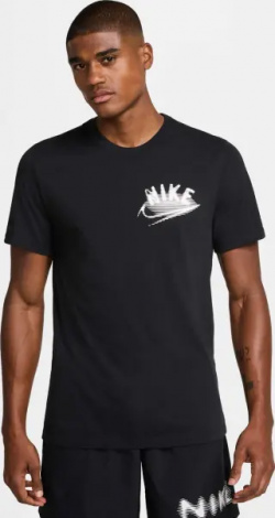Футболка Nike DRI-FIT FITNESS чорна HJ3609-010