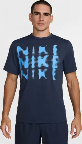 Футболка Nike HYVERSE DRI-FIT UV темно-синяя HJ3074-437