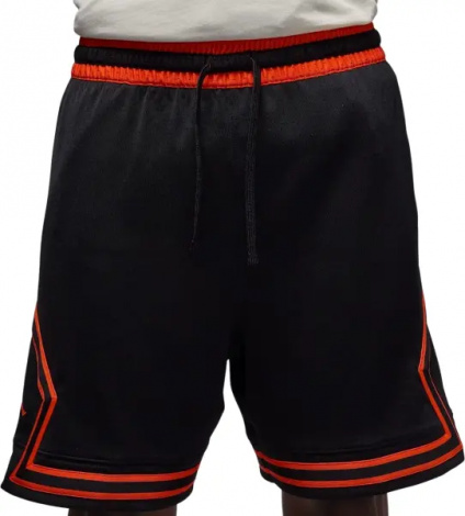 Шорти баскетбольні Nike JORDAN DRI-FIT MESH DIAMOND SHORTS чорно-помаранчеві HF9910-011