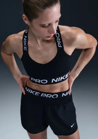 Топ женский Nike PRO LIGHT-SUPPORT NON-PADDED SPORTS BRA черный HF5372-010