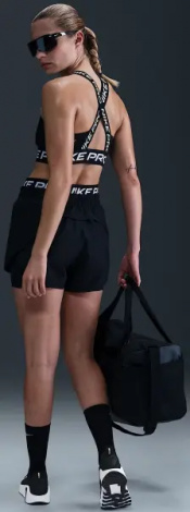 Топ женский Nike PRO LIGHT-SUPPORT NON-PADDED SPORTS BRA черный HF5372-010