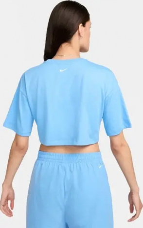 Футболка женская Nike SPORTSWEAR CROPPED голубая FZ4635-412