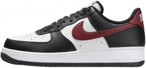 Кросівки Nike AIR FORCE 1 07 чорно-біло-червоні FZ4615-001