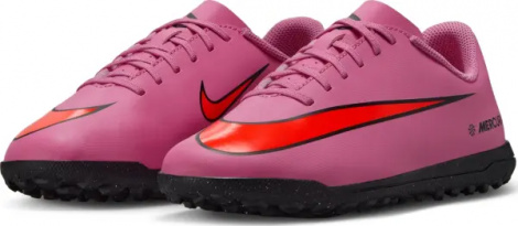 Сороконіжки (шиповки) дитячі Nike JR MERCURIAL VAPOR 16 CLUB TF рожево-червоні FQ8287-600