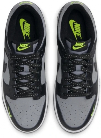 Кроссовки Nike DUNK LOW серо-черные FQ2205-001