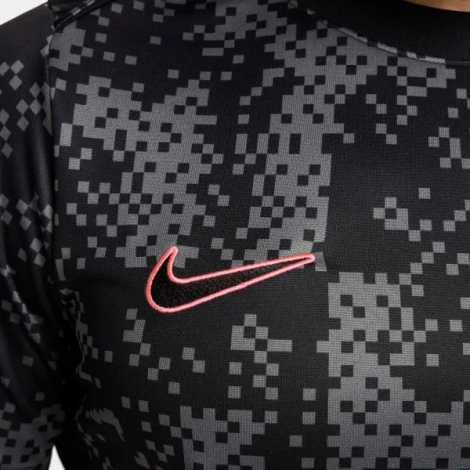 Футболка Nike ACADEMY PRO DRI-FIT GRAPHIC черно-серо-розовая FN2411-069