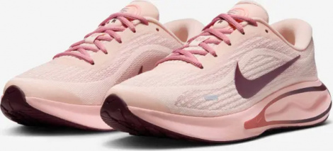 Кроссовки беговые женские Nike JOURNEY RUN светло-розово-кораллово-бордовые FJ7765-800