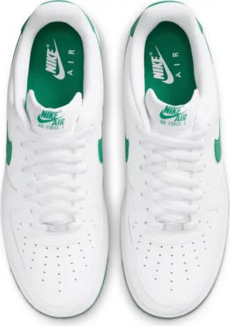 Кроссовки Nike AIR FORCE 1 07 бело-зеленые FJ4146-102