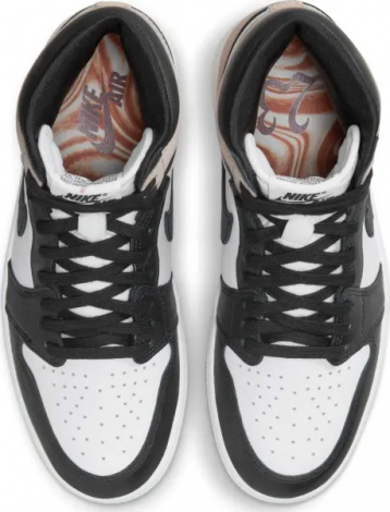 Кросівки жіночі Nike JORDAN 1 RETRO HIGH OG LATTE коричнево-біло-чорні FD2596-021