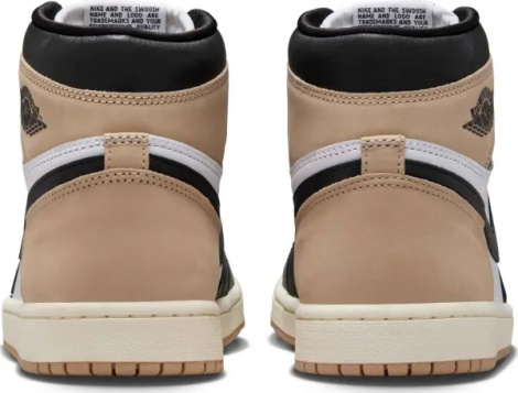 Кросівки жіночі Nike JORDAN 1 RETRO HIGH OG LATTE коричнево-біло-чорні FD2596-021