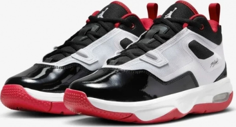 Кросівки підліткові Nike JORDAN STAY LOYAL 3 (GS) біло-чорно-червоні FB9922-101