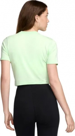 Футболка жіноча Nike SPORTSWEAR ESSENTIAL SLIM CROPPED світло-зелена FB2873-376